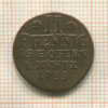 2 пфеннига. Саксен-Веймар-Эйзенах 1755г