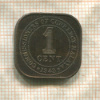 1 цент. Малайя 1943г