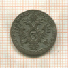 3 крейцера. Австрия 1833г