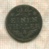 1/24 талера. Пруссия 1783г