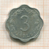 3 милса. Мальта 1972г