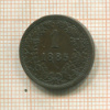 1 крейцер. Австрия 1885г