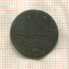 1 геллер. Франкфурт 1820г