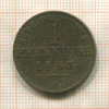 4 пфеннига. Пруссия 1863г