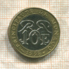 10 франков. Монако 1998г