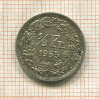 1/2 франка. Швейцария 1965г