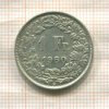 1 франк. Швейцария 1960г
