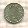 1 франк. Швейцария 1964г