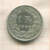 1 франк. Швейцария 1963г