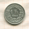 1 франк. Швейцария 1944г