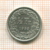 1/2 франка. Швейцария 1958г