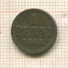 1 пенни 1865г