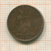 1 фартинг. Великобритания 1886г