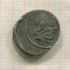 Денарий. Римская республика. P. Plautius Hypsaeus. 60 г. до н.э.