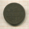 1/2 штубера. Юлих-Берг 1783г
