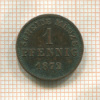 1 пфенниг. Гессен 1872г