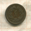 1 раппен. Швейцария 1864г