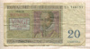 20 франков. Бельгия 1956г