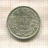 1/2 франка. Швейцария 1964г