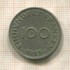 100 франкенов. Саарланд 1955г