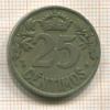 25 сантимов. Испания 1925г