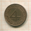 4 пфеннига. Германия 1932г