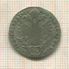 5 крейцеров. Австрия 1821г