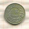 1 франк. Швейцария 1961г