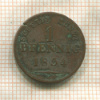 1 пфенниг. Саксен-Кобург-Гота 1834г