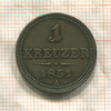 1 крейцер. Австрия 1851г