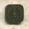 1 цент. Стрейтс-Сеттлмент 1919г