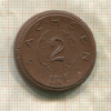 2 марки. Германия. Саксония (фарфор) 1921г