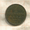 1 пфенниг. Пруссия 1864г