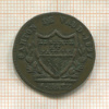 1 батцен. Швейцария. Кантон Во 1827г