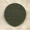 1 пфеннинг. Брауншвейг-Вольфенбюттель 1799г