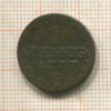 1 пфенниг. Саксония 1777г