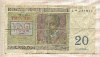 20 франков. Бельгия 1956г