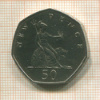 50 пенсов. Великобритания 1970г