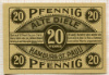 Нотгельд. 20 пфеннигов. Германия