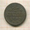 1/2 штубера. Юлих-Берг 1783г