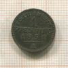 1 пфеннинг. Липпе-Детмольд 1851г