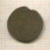 3 геллера. Саксен-Майнинген 1761г