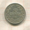 10 центов. Либерия 1961г