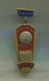 Нагрудный знак "РСФСР. Первенство области. II место"