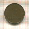 5 сантимов. Люксембург 1930г