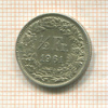 1/2 франка. Швейцария 1961г