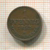 1 пфенниг. Ганновер 1862г