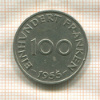 100 франкенов. Саарланд 1955г