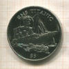5 долларов. Либерия 1998г