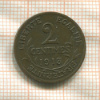 2 сантима. Франция 1913г